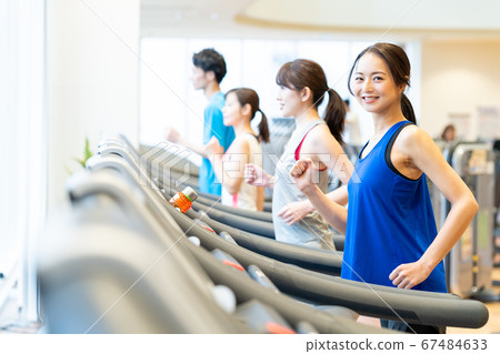 Women's fitness sports gym exercise 67484633