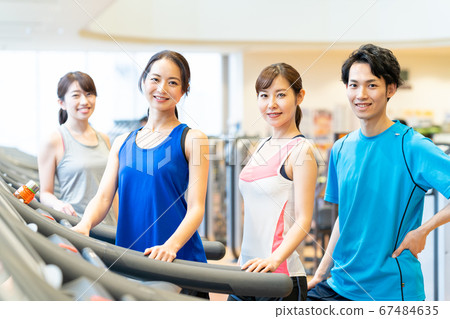 Women's fitness sports gym exercise Women's fitness sports gym exercise 67484635