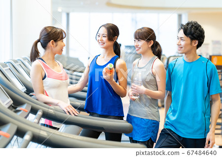 Women's fitness sports gym exercise 67484640