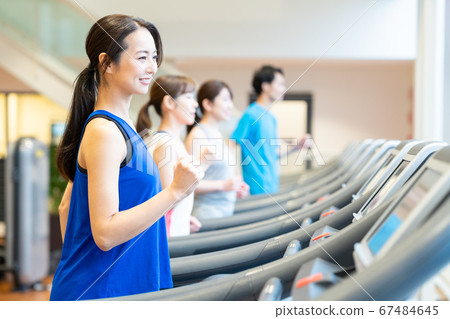 Women's fitness sports gym exercise 67484645