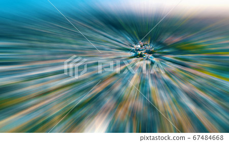 Aerial view of San Francsico, CA residential area zoom in satellite view 67484668