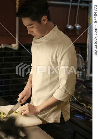 業務，廚師，男人 67484772