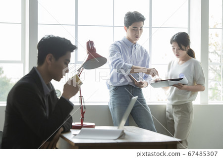 商務，會議，男女 67485307