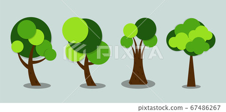 Symbols, tree icon green with beautiful leaves,Vector illustration Symbols, tree icon green with beautiful leaves,Vector illustration 67486267