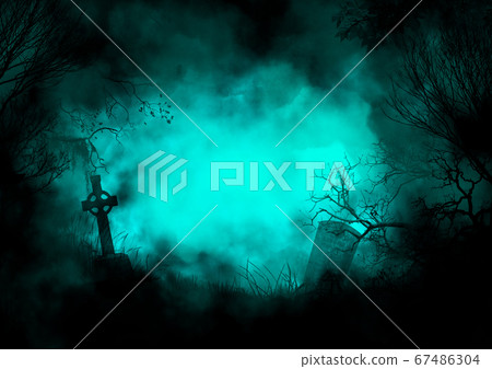 Foggy forest green 67486304