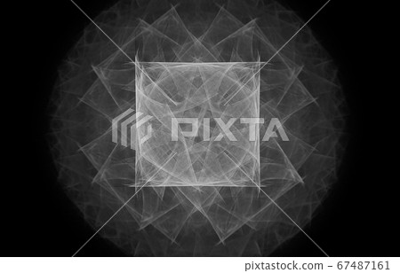 white abstract fractal image 67487161