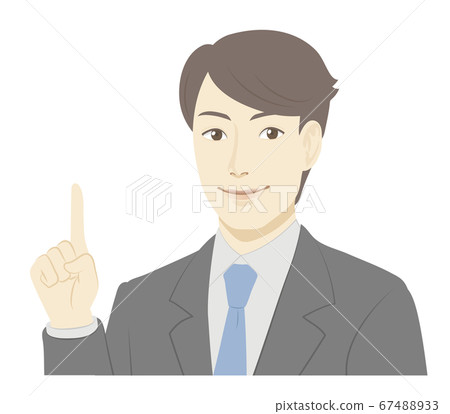 一個人的插圖/指向 67488933