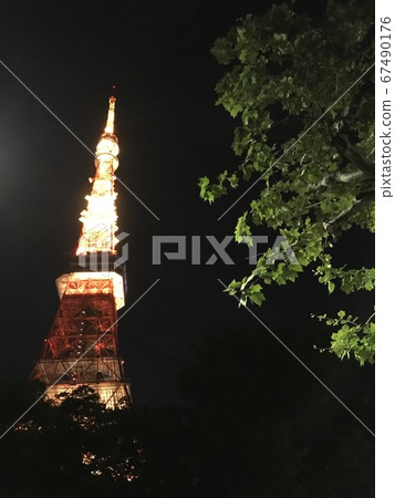 東京鐵塔夜景 東京鐵塔夜景 67490176
