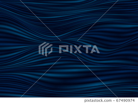 Dark blue smooth blurred liquid waves abstract - Stock Illustration ...