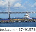 Yokohama bridge and ship Yokohama bridge and ship 67491573