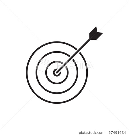 Target / Dart icon vector business concept for graphic design, logo, web site, social media, mobile app, ui illustration 67491684