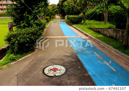 Color manhole, manhole card, Koshoji tumulus, Koshotoki tumulus park, Umi-cho, Fukuoka prefecture 67492107