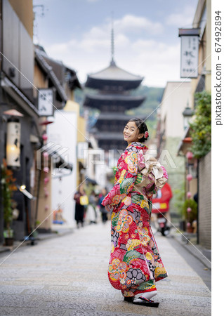 sian woman wearing japanese traditional kimono at sian woman wearing japanese traditional kimono at 67492894