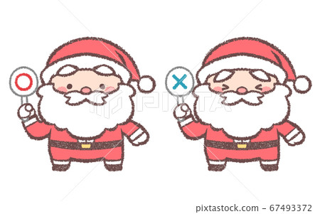 聖誕老人設置與圓形和交叉法案 67493372