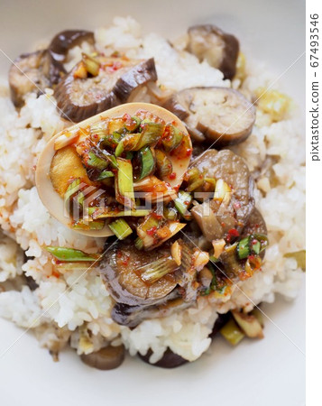 Korean food eggplant bibimbap Korean food eggplant bibimbap 67493546