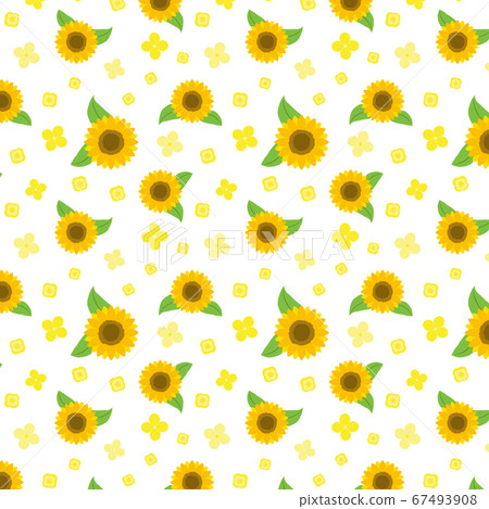 Sunflower seamless pattern material Sunflower seamless pattern material 67493908