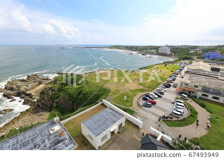 千葉縣Ch子市犬藤崎燈塔的景色 67493949