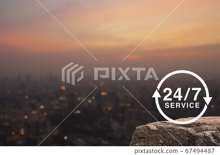 Business full time service concept 67494487