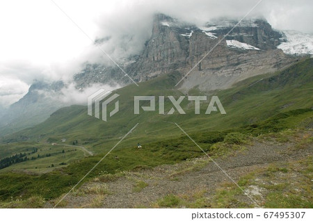 瑞士，克萊因·謝德格，伯恩阿爾卑斯山，艾格峰 67495307