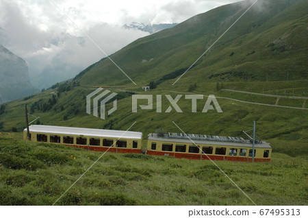 Switzerland, Kleine Scheidegg, Jungfrau Railway 67495313