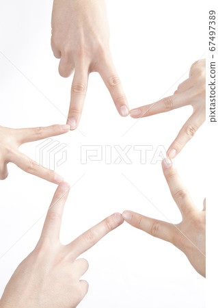 Star mark hand 67497389