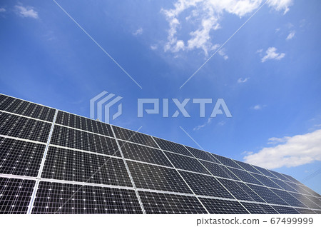 Solar panels and blue sky 67499999