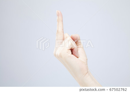 Raise the middle finger 67502762