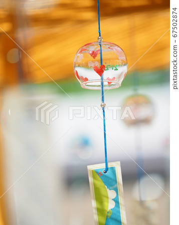 Landscape of Hokkaido Wind chimes at Biei Shrine 67502874