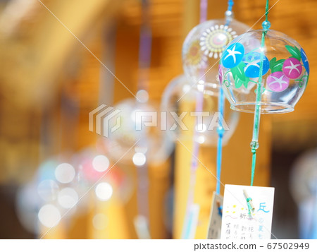 Landscape of Hokkaido Wind chimes at Biei Shrine 67502949