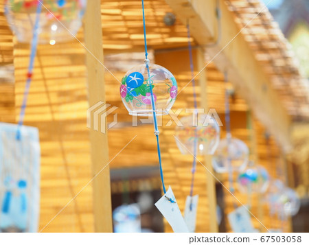 Landscape of Hokkaido Wind chimes at Biei Shrine Landscape of Hokkaido Wind chimes at Biei Shrine 67503058