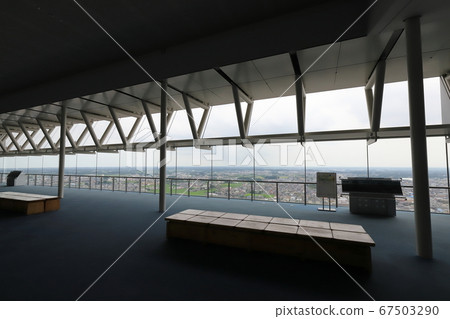 View from the observation lobby of Ibaraki Mito Ibaraki Prefectural Government Building 67503290