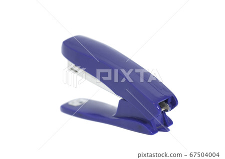 Blue Stapler isolated on white background 67504004