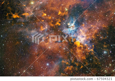 Cluster of stars. Nebula. Elements of this image furnished by NASA 67504321