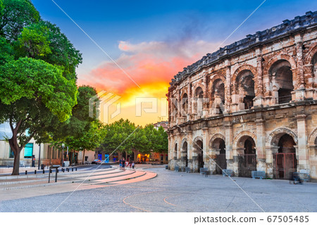 Nimes, France - Ancient Roman Arena 67505485