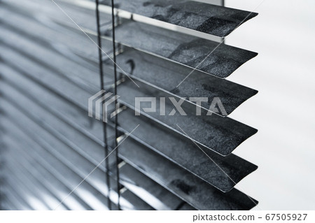 Window blinds in the dust. Dust collector in the Window blinds in the dust. Dust collector in the 67505927