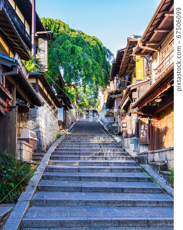 Vertical position of Sannenzaka, where Kyomachiya are lined up 67506099