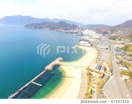 Aerial photograph at Hakata Beach ~ Drone (Hakatajima / Ehime prefecture Imabari City Hakata Town) Aerial photograph at Hakata Beach ~ Drone (Hakatajima / Ehime prefecture Imabari City Hakata Town) 67507229