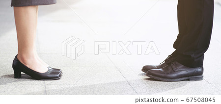 Businessmen maintain social distance Businessmen maintain social distance 67508045