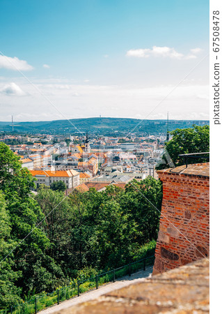 Brno city panorama view from Spilberk Castle in Brno, Czech Republic 67508478
