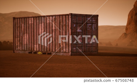 abandoned shipping container in the desert abandoned shipping container in the desert 67508748