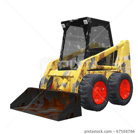 3d yellow excavator 67508786