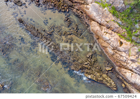 Aerial photo taken in the beautiful coastal Area Aerial photo taken in the beautiful coastal Area 67509424