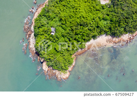 Aerial photo taken in the beautiful coastal Area 67509427