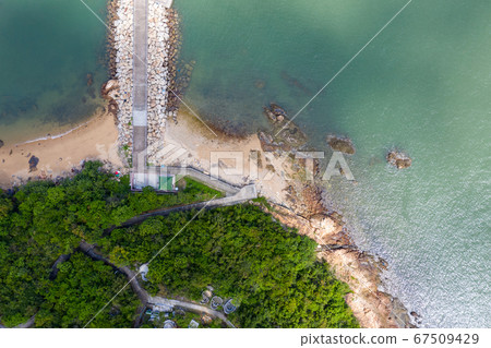Aerial photo taken in the beautiful coastal Area Aerial photo taken in the beautiful coastal Area 67509429