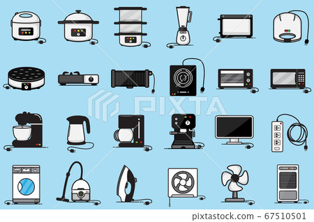 Household electrical appliances group vector design for business. Household electrical appliances group vector design for business. 67510501