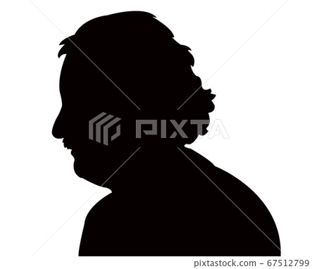 a man head silhouette vector 67512799