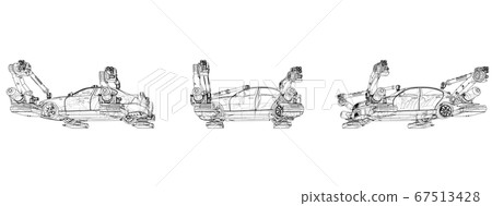 Assembly of motor vehicle 67513428
