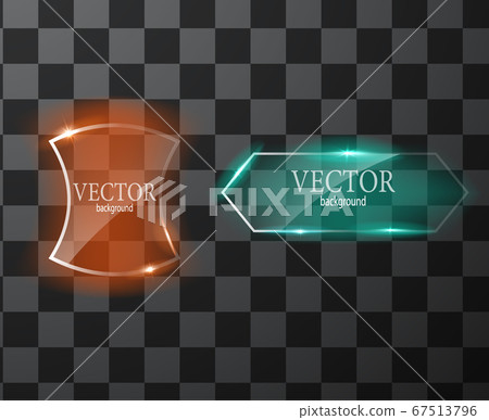 Glass vector button plane. Easy editable background 67513796