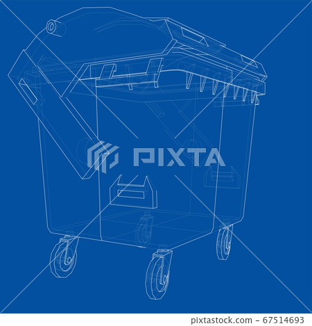 Outline Dumpster or dustbin Outline Dumpster or dustbin 67514693