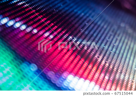 CloseUp LED blurred screen. LED soft focus CloseUp LED blurred screen. LED soft focus 67515044